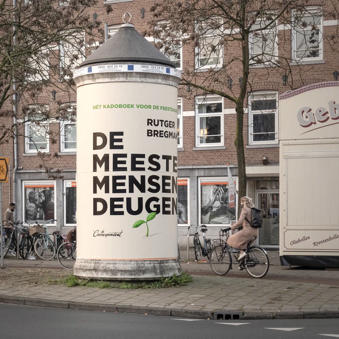 Large format poster campaign through Amsterdam