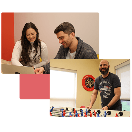 Join the team - foosball and fun working environment - net2phone Canada - Business VoIP Phone System