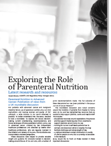 Exploring the role of Parenteral Nutrition: Latest research and resources