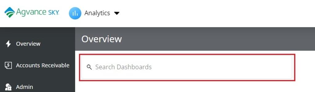 Analytics Search Bar