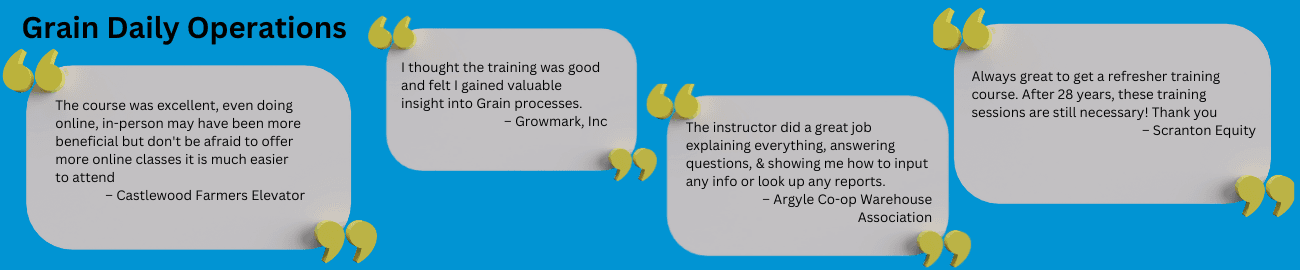 Grain Daily Operations