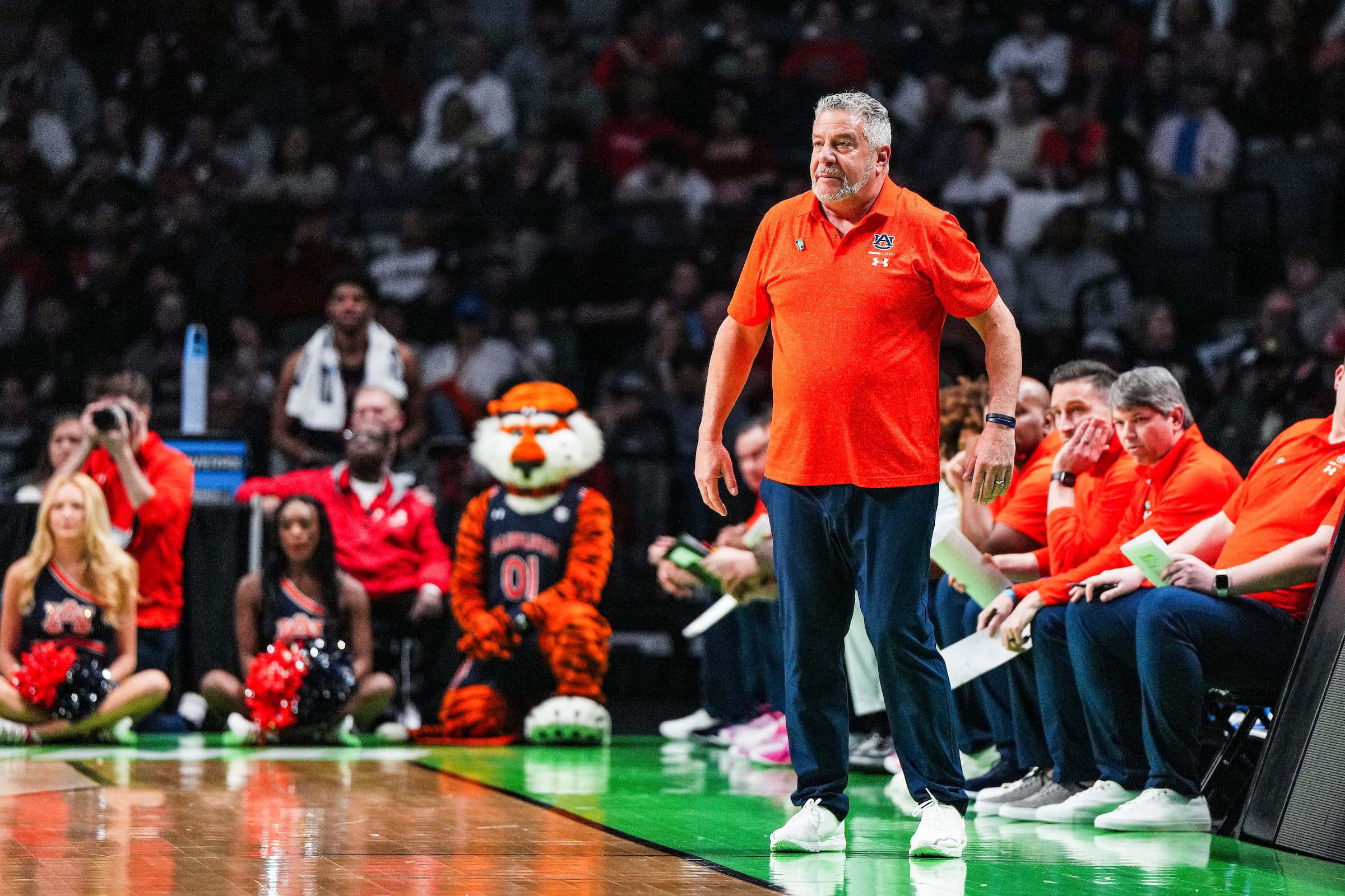 Bruce Pearl during the game between the Houstan Cougars and the Auburn Tigers at Legacy Arena in Birmingham, AL on Saturday, Mar 18, 2023.