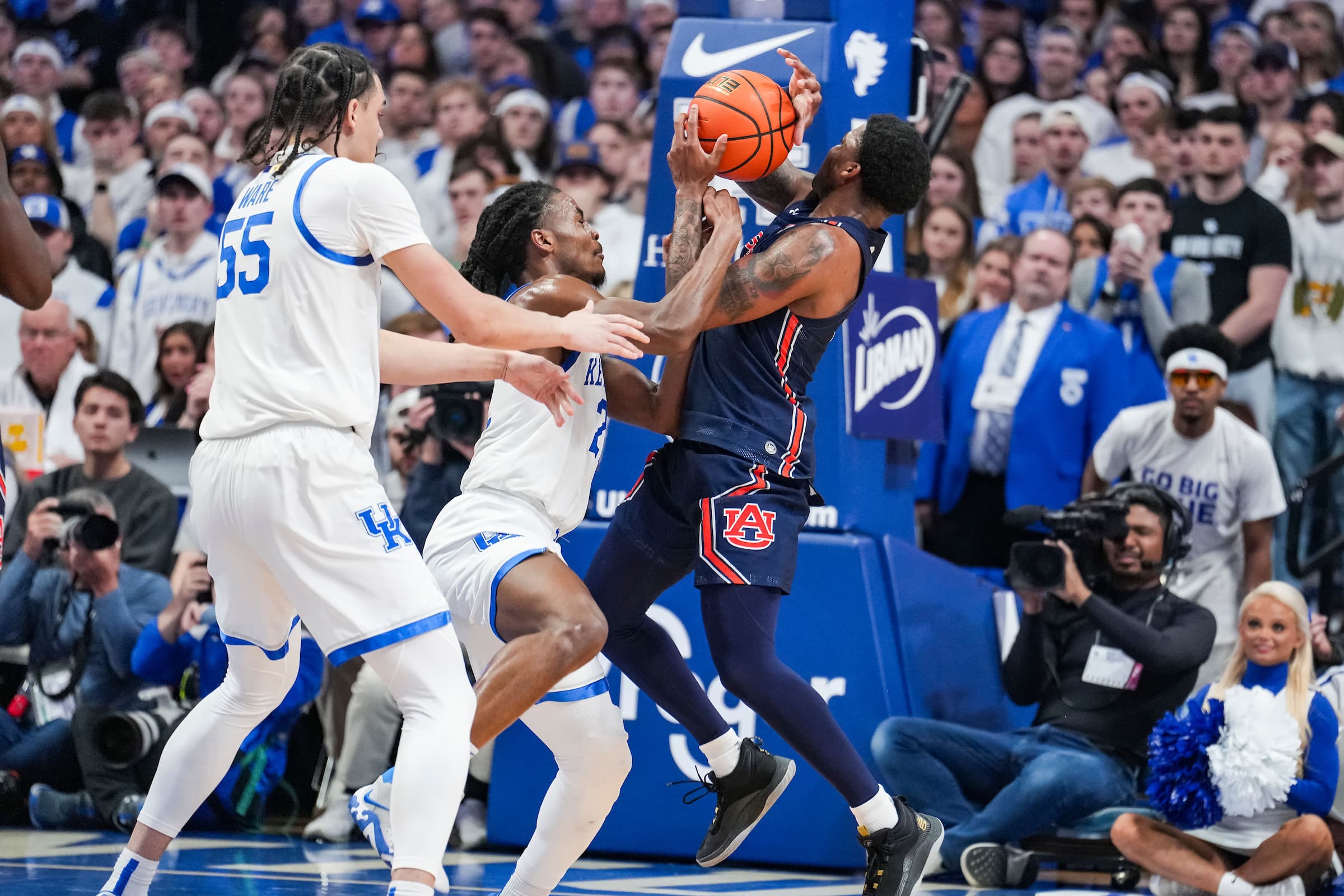 Febuary 25, 2023; Auburn, AL, USA; K.D. Johnson (0) during the game between the Auburn Tigers and the Kentucky Wildcats at Rupp Arena. Mandatory Credit: Steven Leonard/AU Athletics