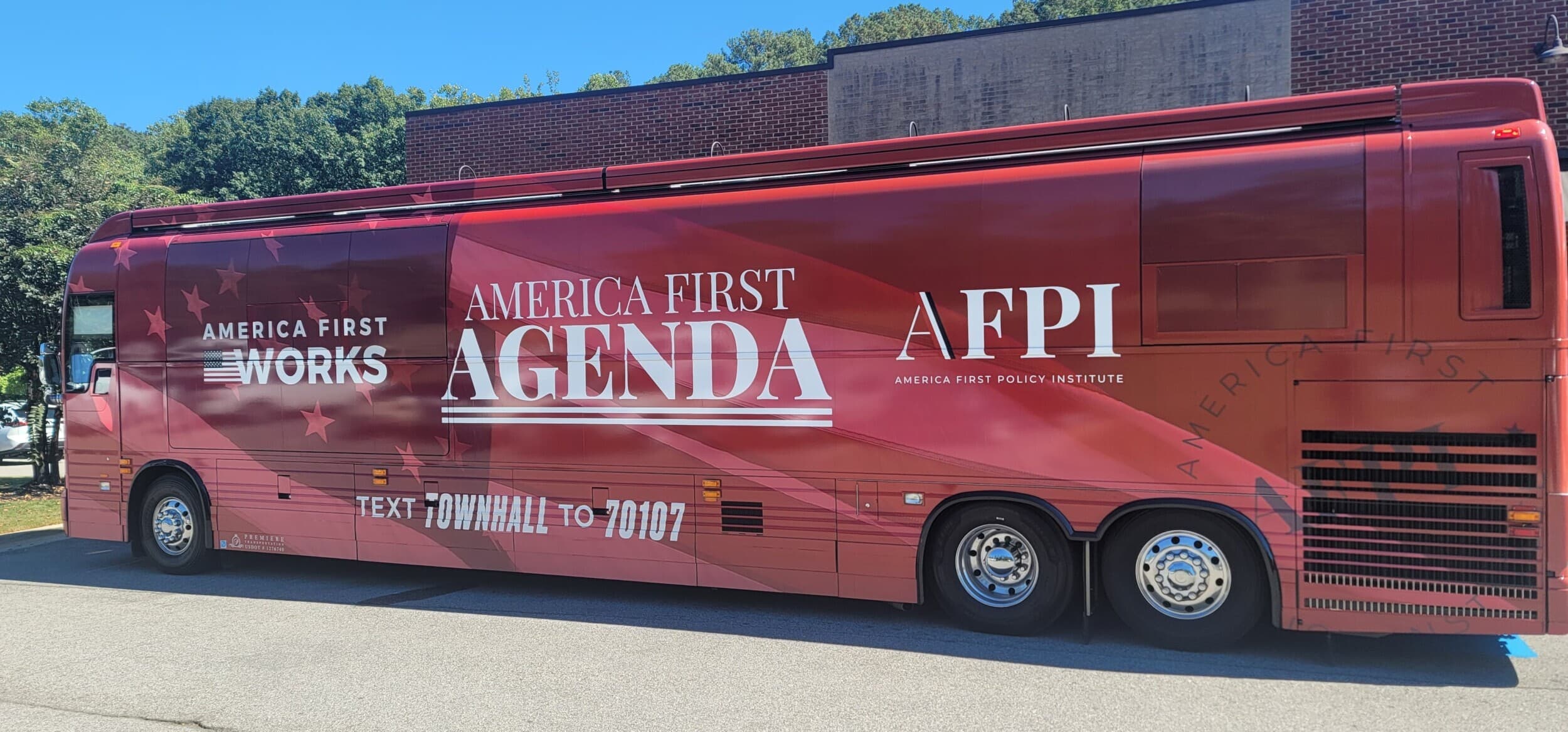 America First Agenda Bus Tour. Photo: Erica Thomas.