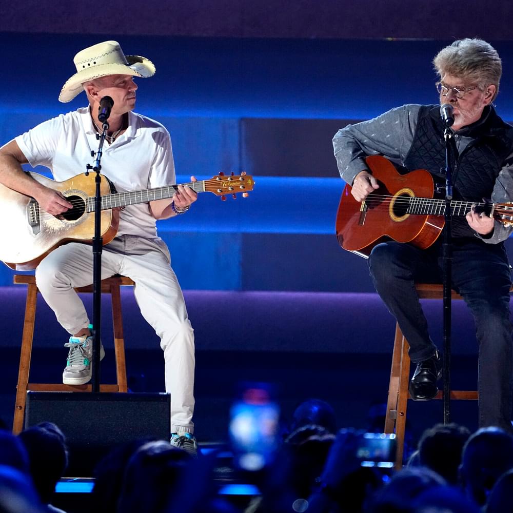 Kenny Chesney, left, and Mac McAnally perform a tribute to Jimmy Buffett at the 57th Annual CMA Awards on Wednesday, Nov. 8, 2023, at the Bridgestone Arena in Nashville, Tenn. Alabama News