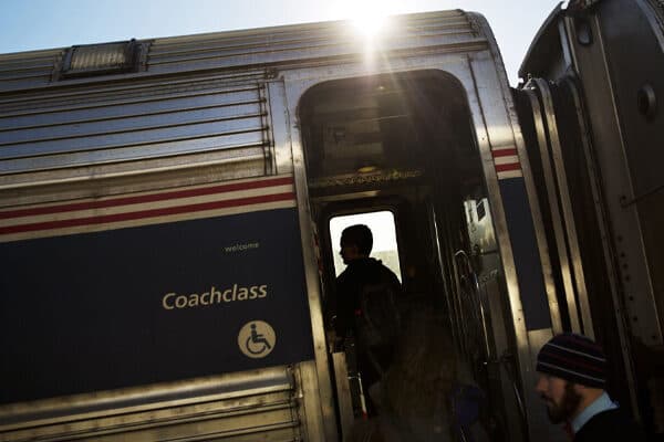 Amtrak train photo by Associated Press