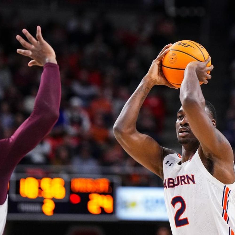 Jaylin Williams (2) during the game between the Mississippi State Bulldogs and the #21 Auburn Tigers at Neville Arena in Auburn, AL on Saturday, Jan 14, 2023. Zach Bland/Auburn Tigers Alabama News