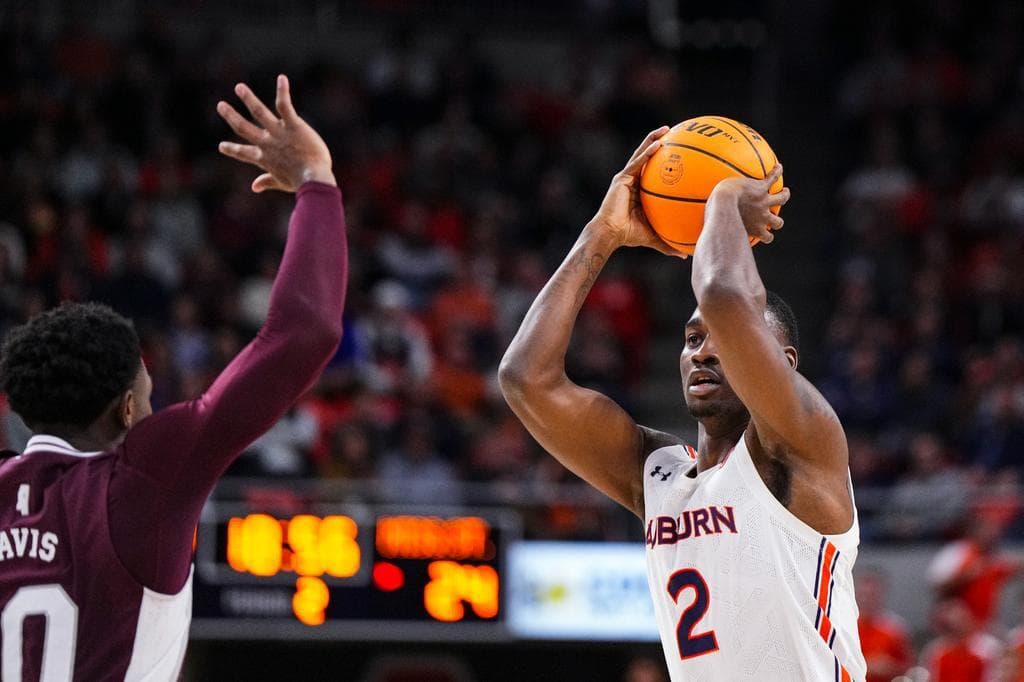 Jaylin Williams (2) during the game between the Mississippi State Bulldogs and the #21 Auburn Tigers at Neville Arena in Auburn, AL on Saturday, Jan 14, 2023. Zach Bland/Auburn Tigers