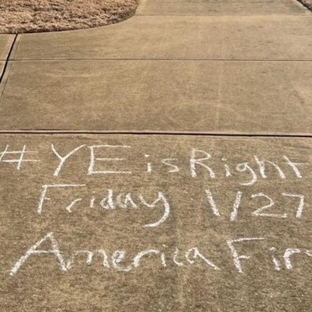 Ye is right chalk message