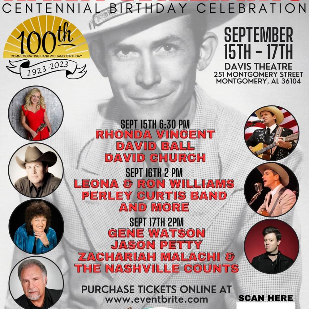 Hank Williams Centennial Celebration Poster Alabama News