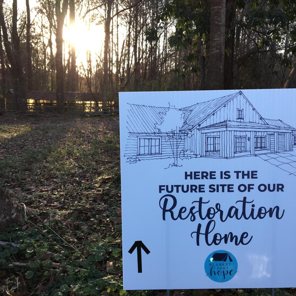 Blanket Fort Hope Children’s Home. Photo: Andrea Tice. Alabama News