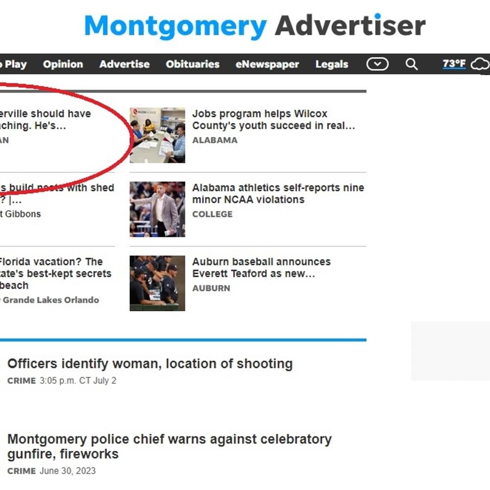 Montgomery Advertiser Alabama News