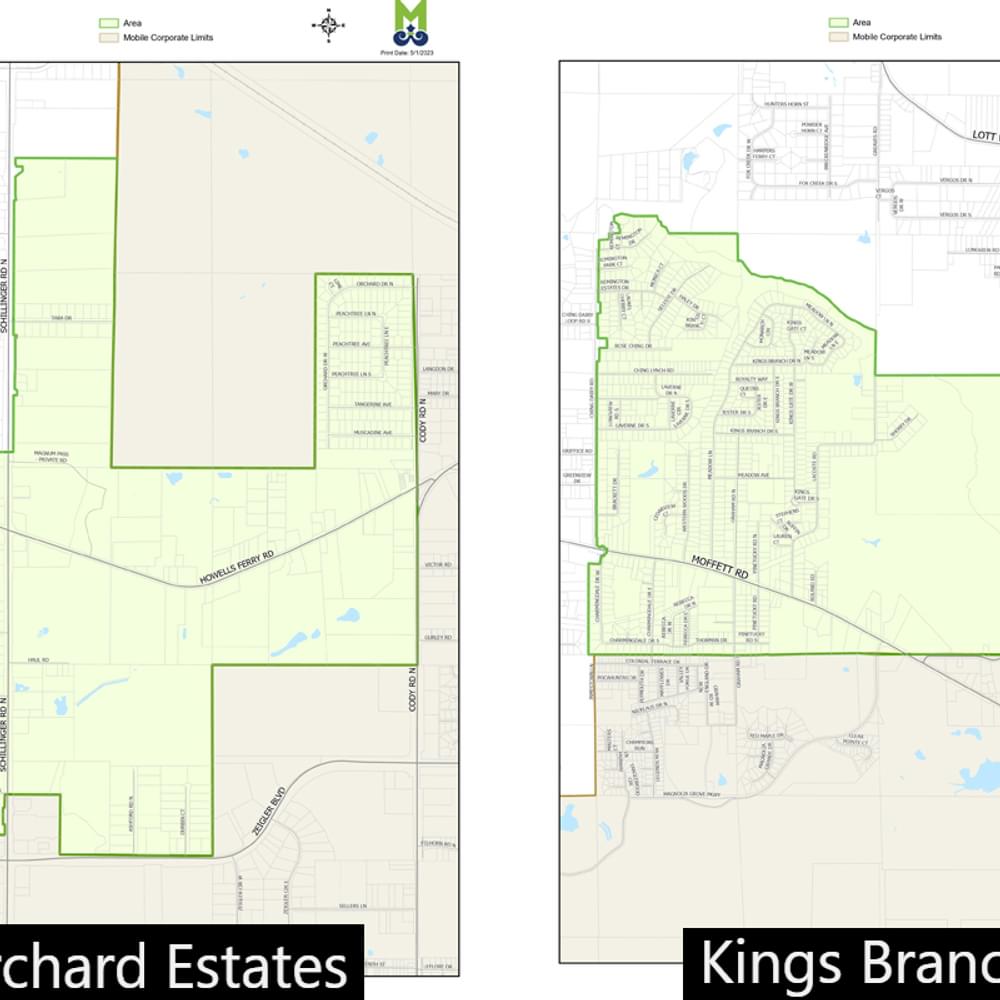 ORCHARD ESTATES AND KINGS BRANCH ANNEXATION MAPS MOBILE Alabama News