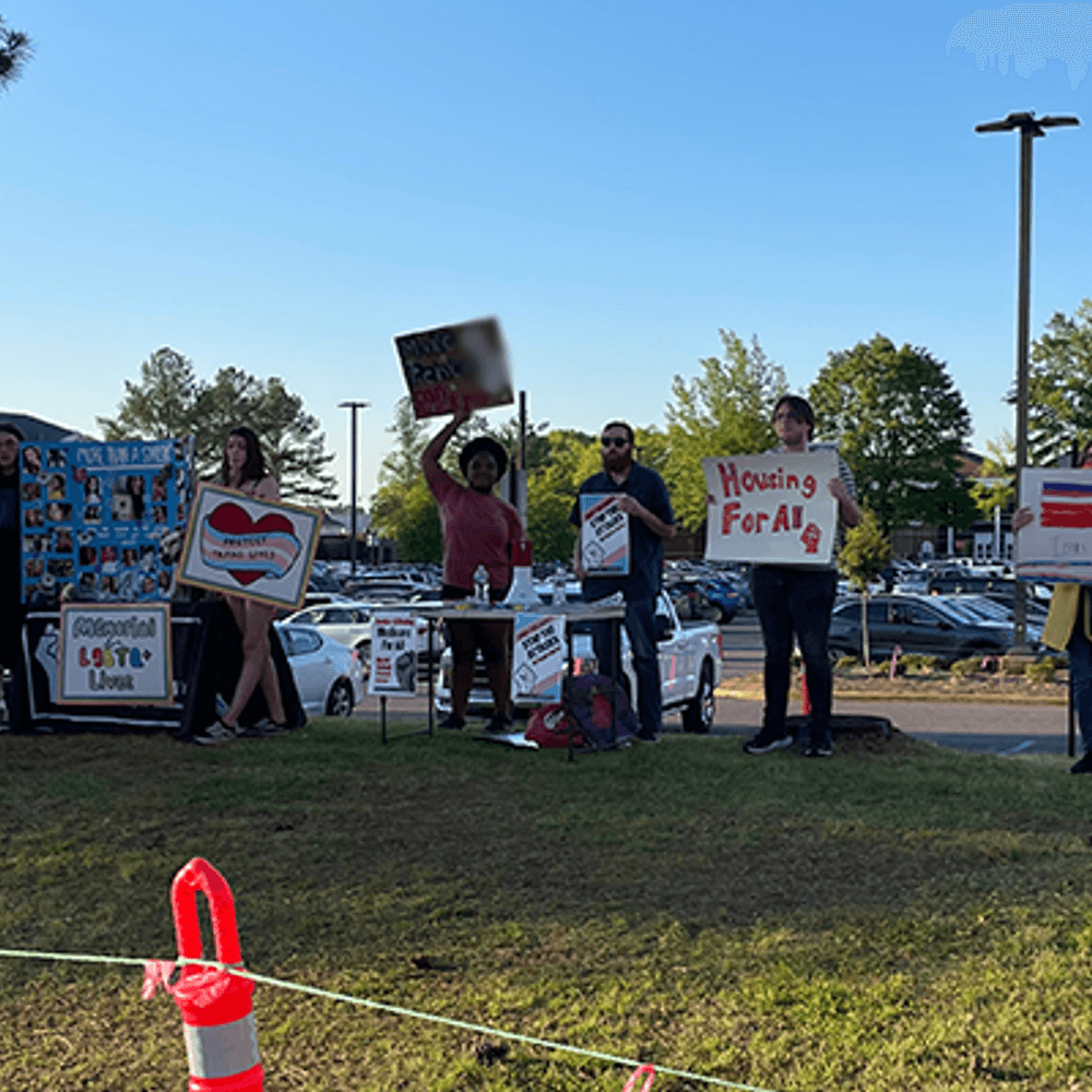 Protest at Mike Pence event Alabama News