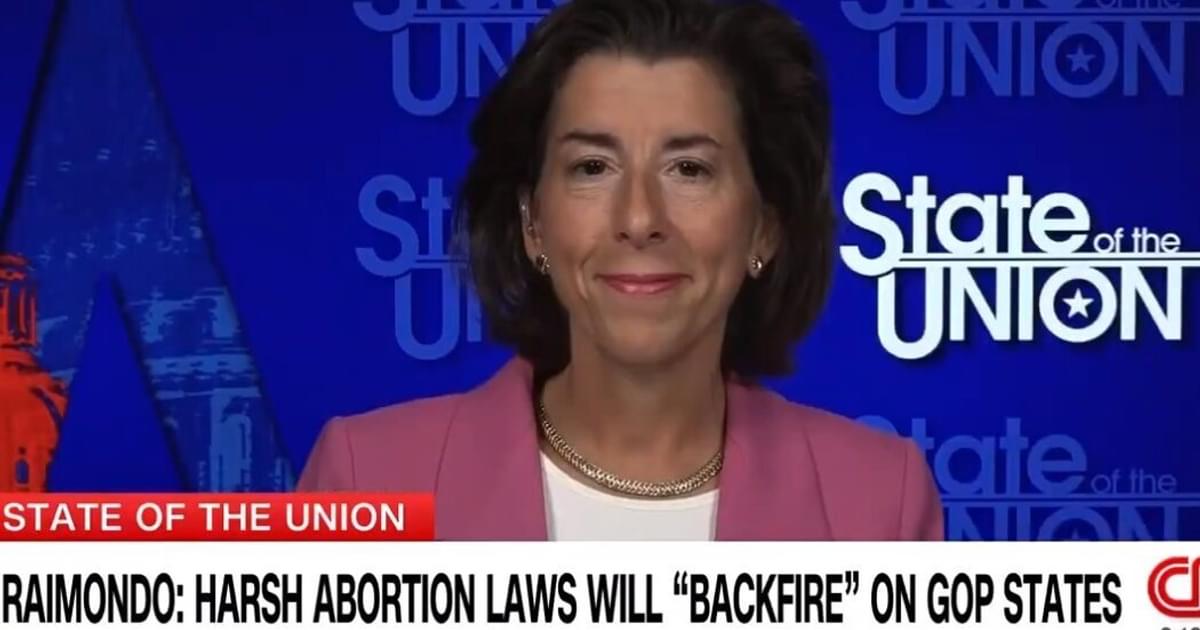 Biden Commerce Sec Raimondo perturbed by Alabama abortion ban ...