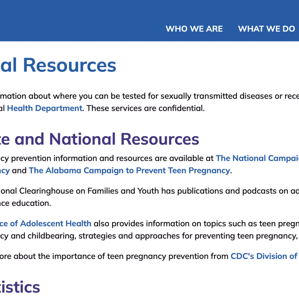 ADPH Sexual Health Alabama News