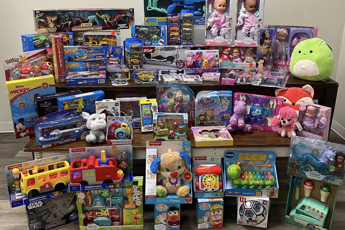 Santa's Workshop 2022 was so successful, Fostering Together had to rent a building to store toys for 2023. Photo: Fostering Together Gulf Coast Facebook page.