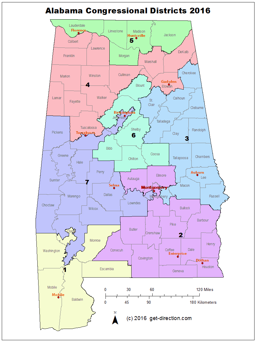 Alabama congressional districts 2016