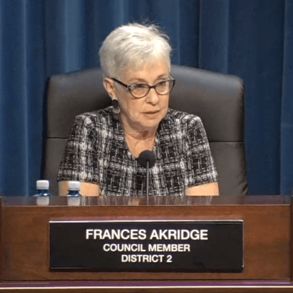 Huntsville City Council member Frances Akridge