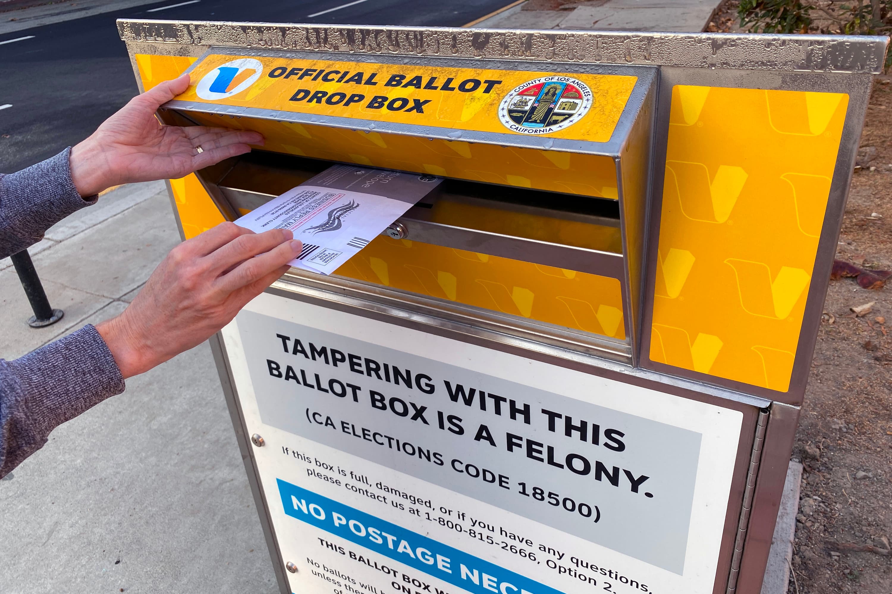 ballot drop off box