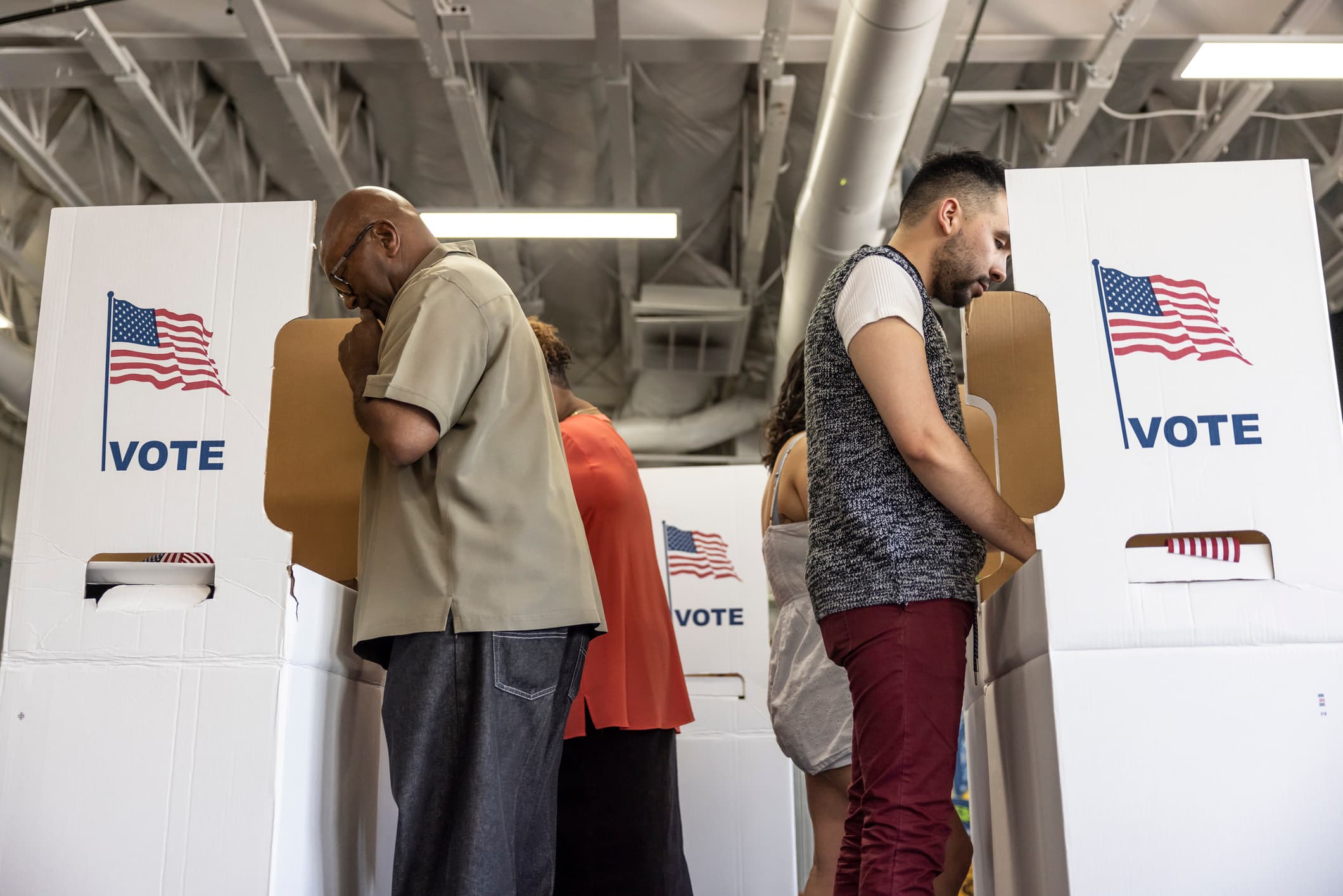 voters voting booth