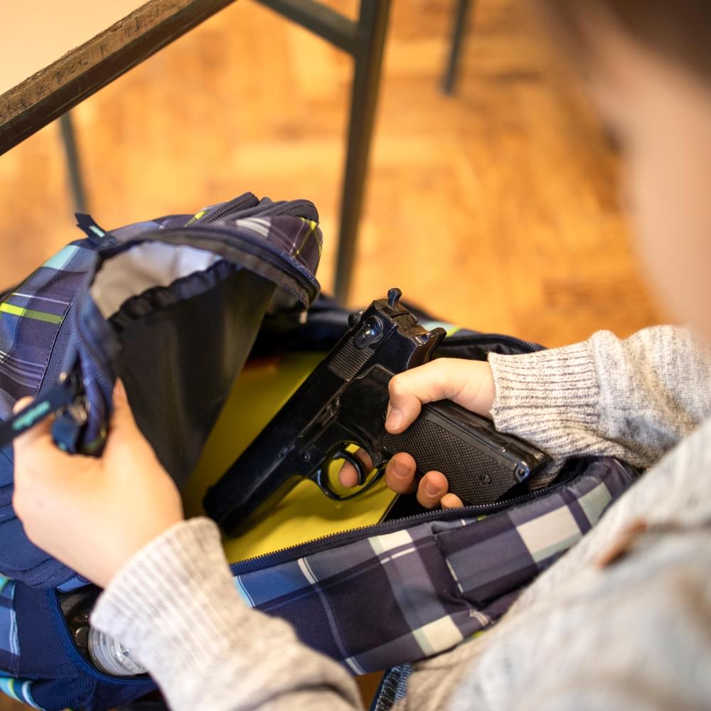 student gun backpack