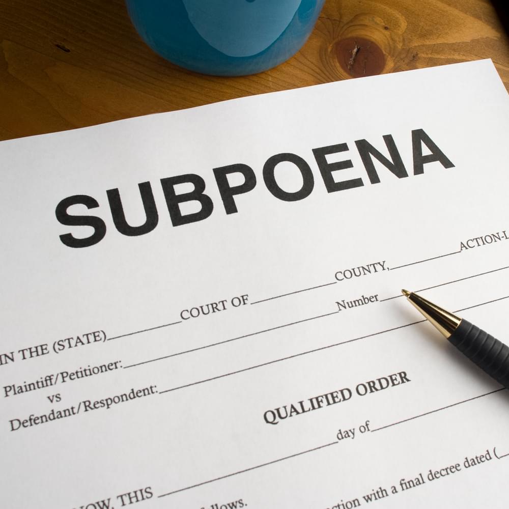 subpoena