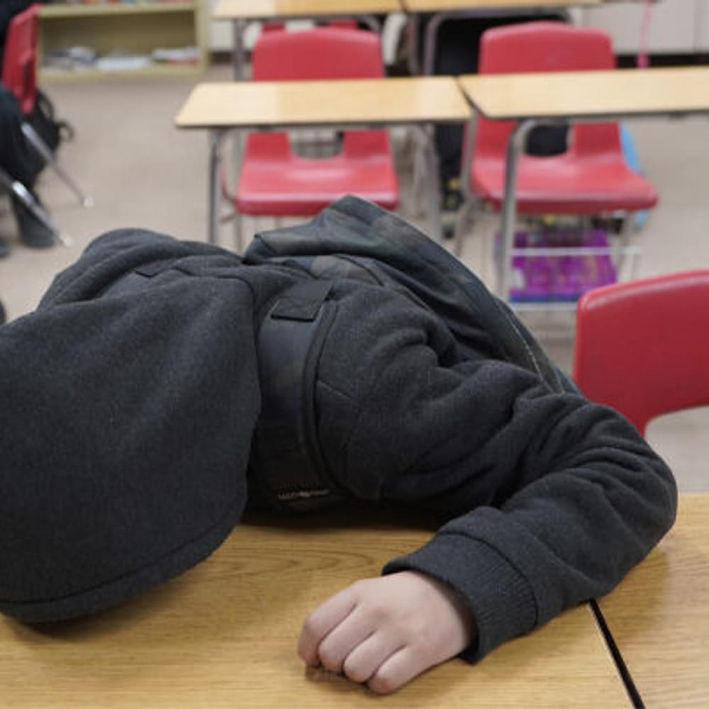 School children desk education student mental health stressed class by Damian Dovarganes AP Photo Alabama News