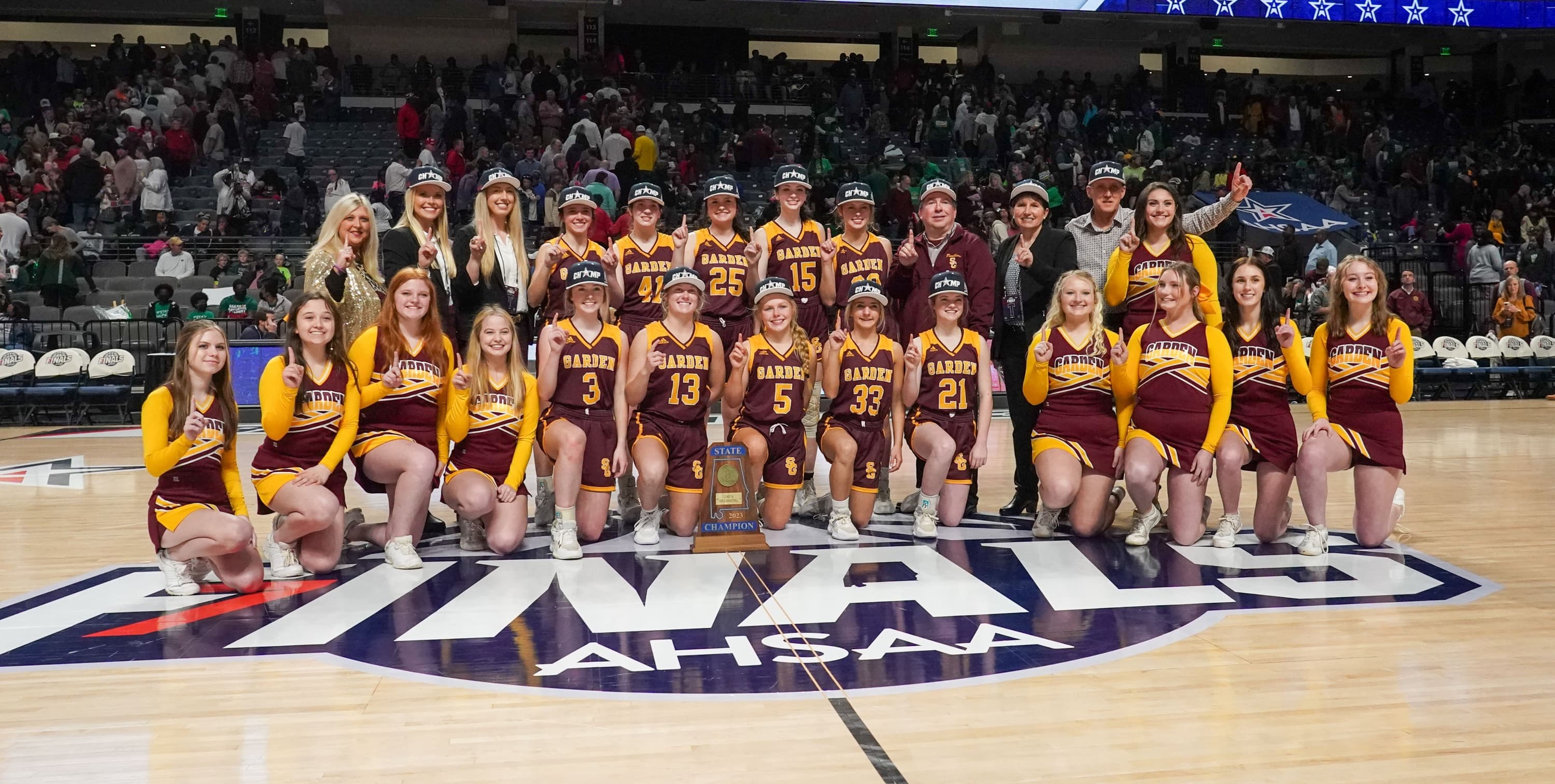 AHSAA State Basketball Championship Spring Garden girls and Covenant