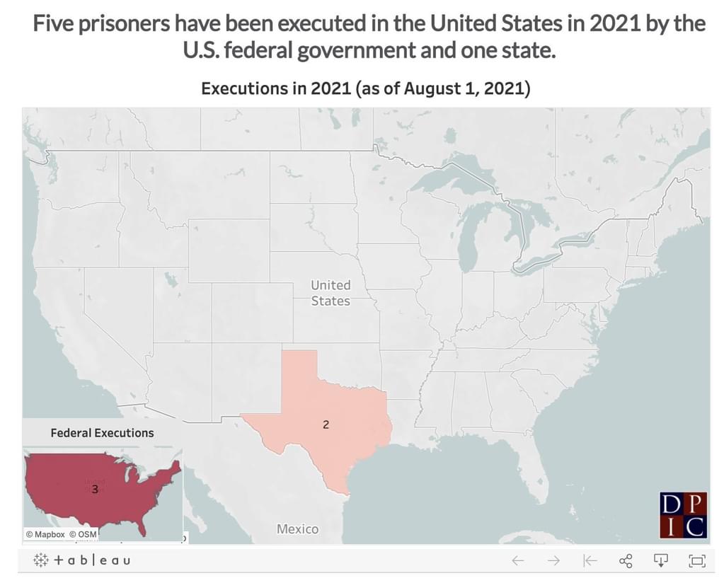 NEWS BRIEF: Seven Months Into 2021, Executions Remain Near Historic Lows