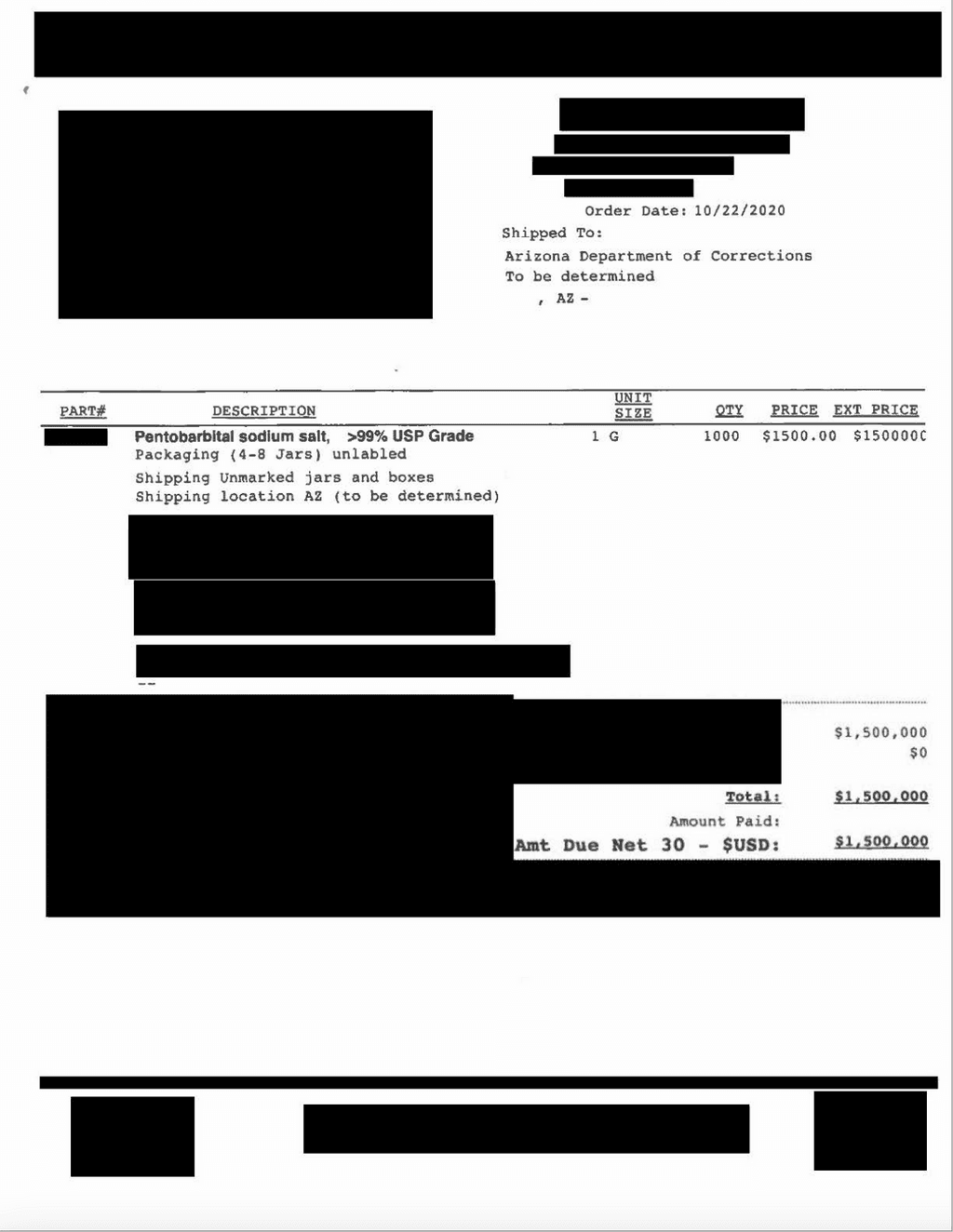 Arizona DoC Paid $1.5 Million for Execution Drugs While Facing a Budget Crisis