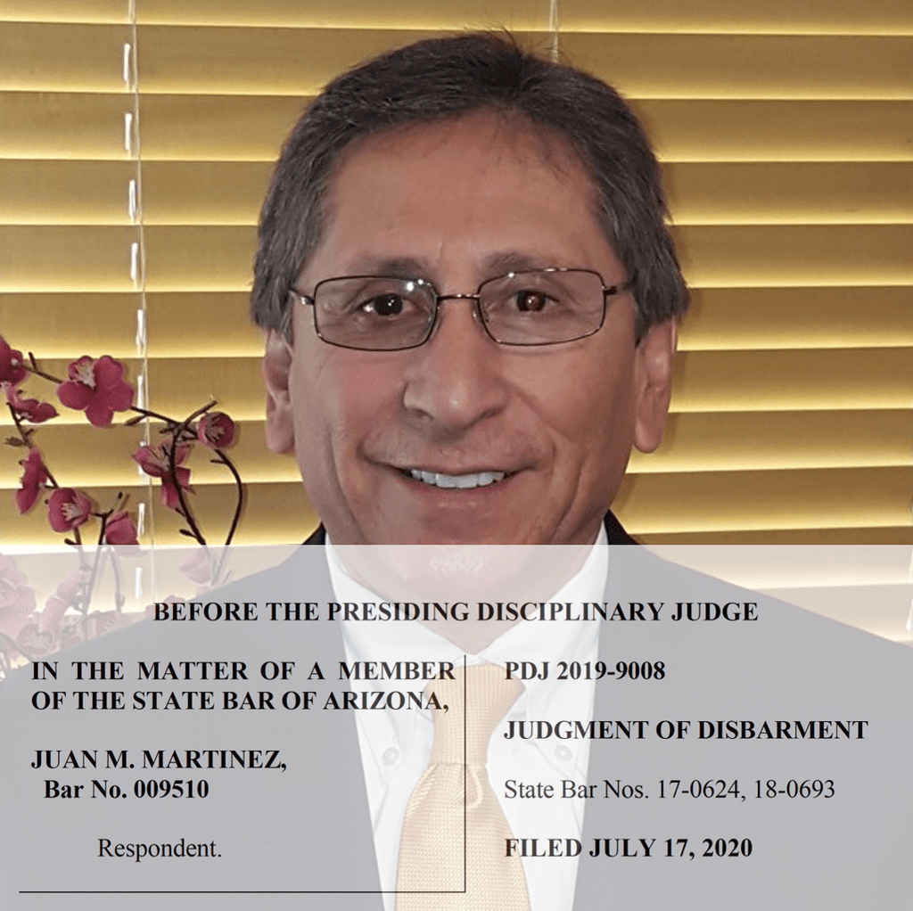 News Brief — Arizona Disbars Former Maricopa County Homicide Prosecutor Juan Martinez