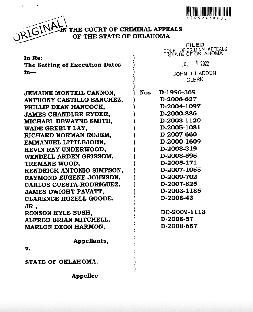 Excation Schedule Executions Overview | Death Penalty Information Center