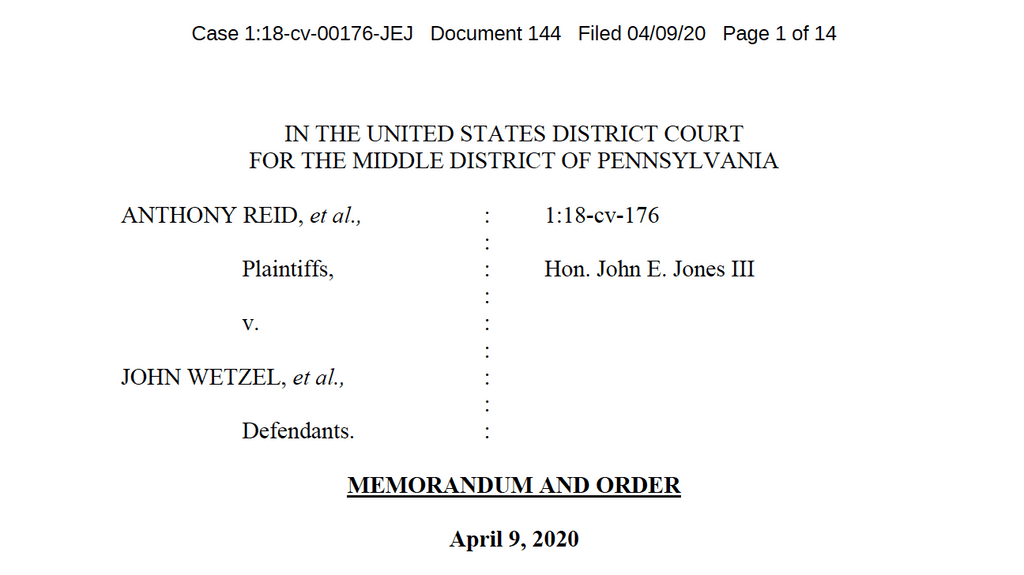 News Brief — Federal Court Approves Settlement Ending Mandatory Solitary Confinement of Pennsylvania Death-Row Prisoners