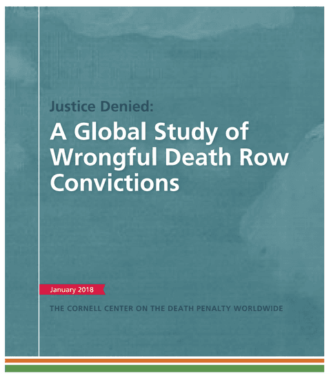 Global Study Highlights Systemic Risks of Wrongful Capital Convictions