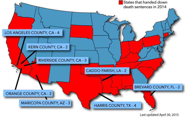 Southern California Tops Deep South in New Death Sentences Amid Mounting Evidence of Misconduct