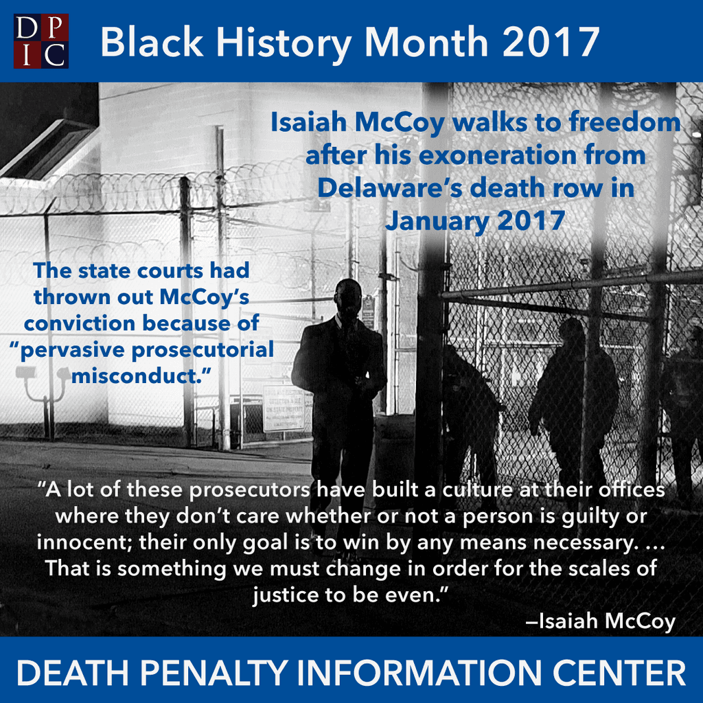 February 16, 2017 The exoneration of Isaiah McCoy
