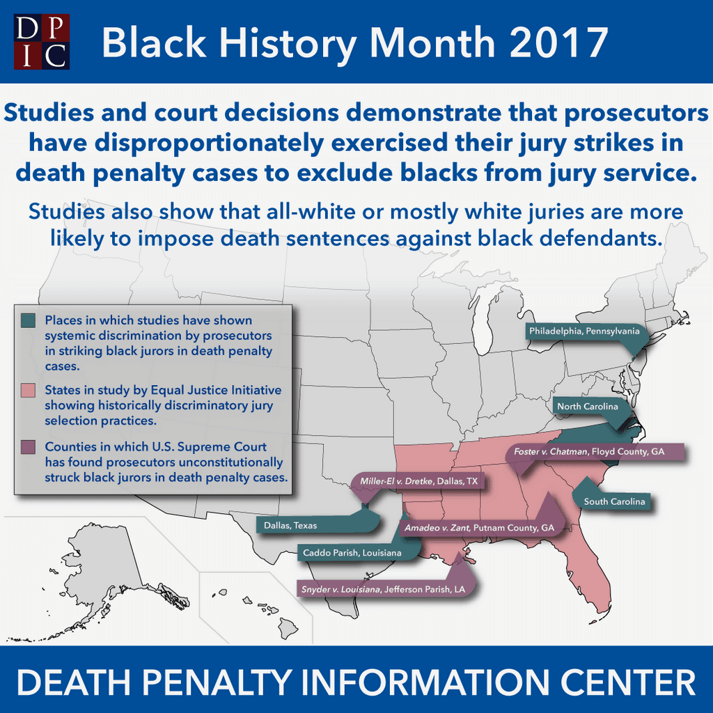 February 27, 2017: Race Discrimination is Pervasive in Jury Selection in Death Penalty Cases