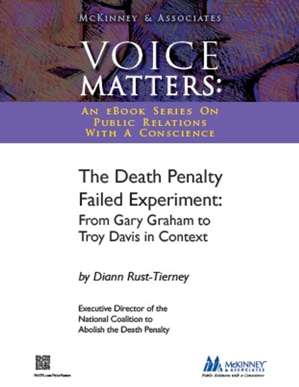 BOOKS: "The Death Penalty Failed Experiment: From Gary Graham to Troy Davis in Context"