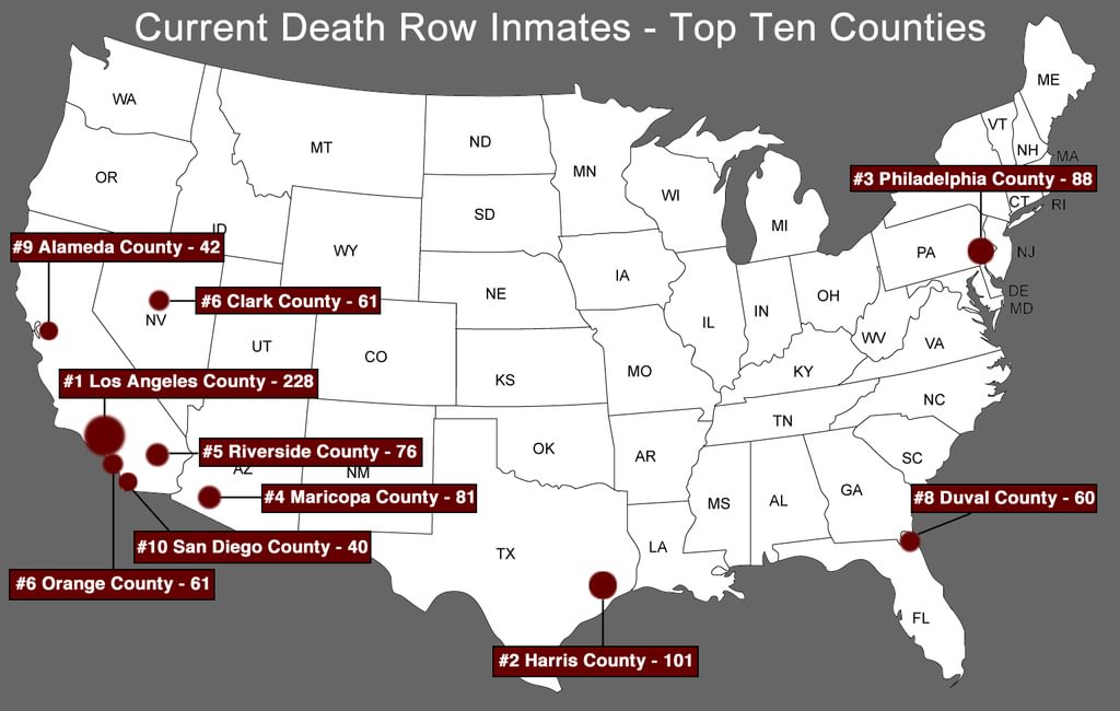 OUTLIER COUNTIES: Los Angeles County Has Nation's Largest—And Still Expanding—Death Row