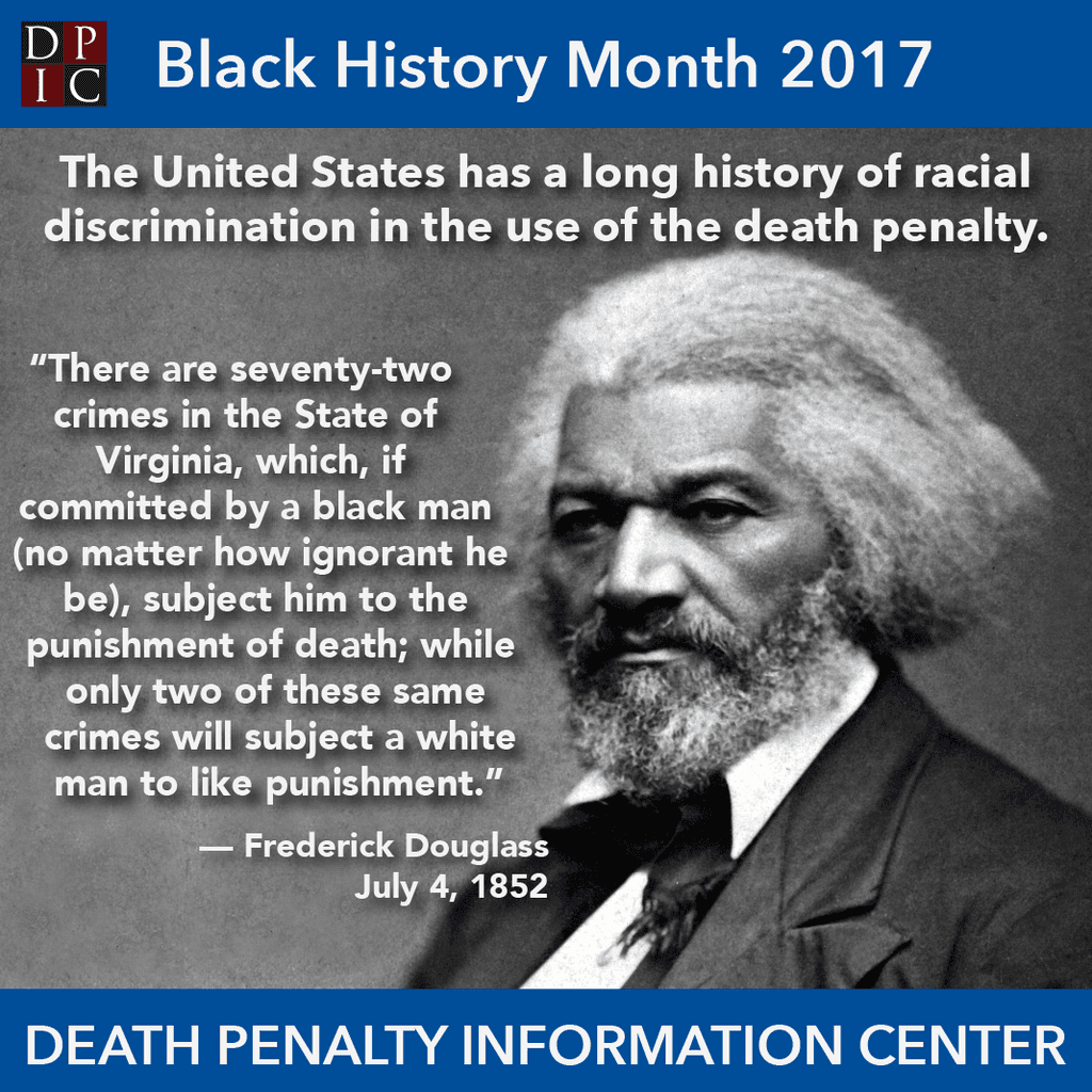 February 9, 2017: Frederick Douglass on the death penal