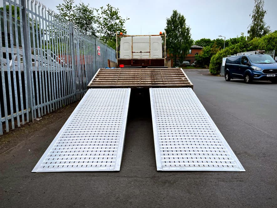 Aluminium Compact Sweepers Torsion Bar Solution Vehicle Loading Ramps | AlloyRamps