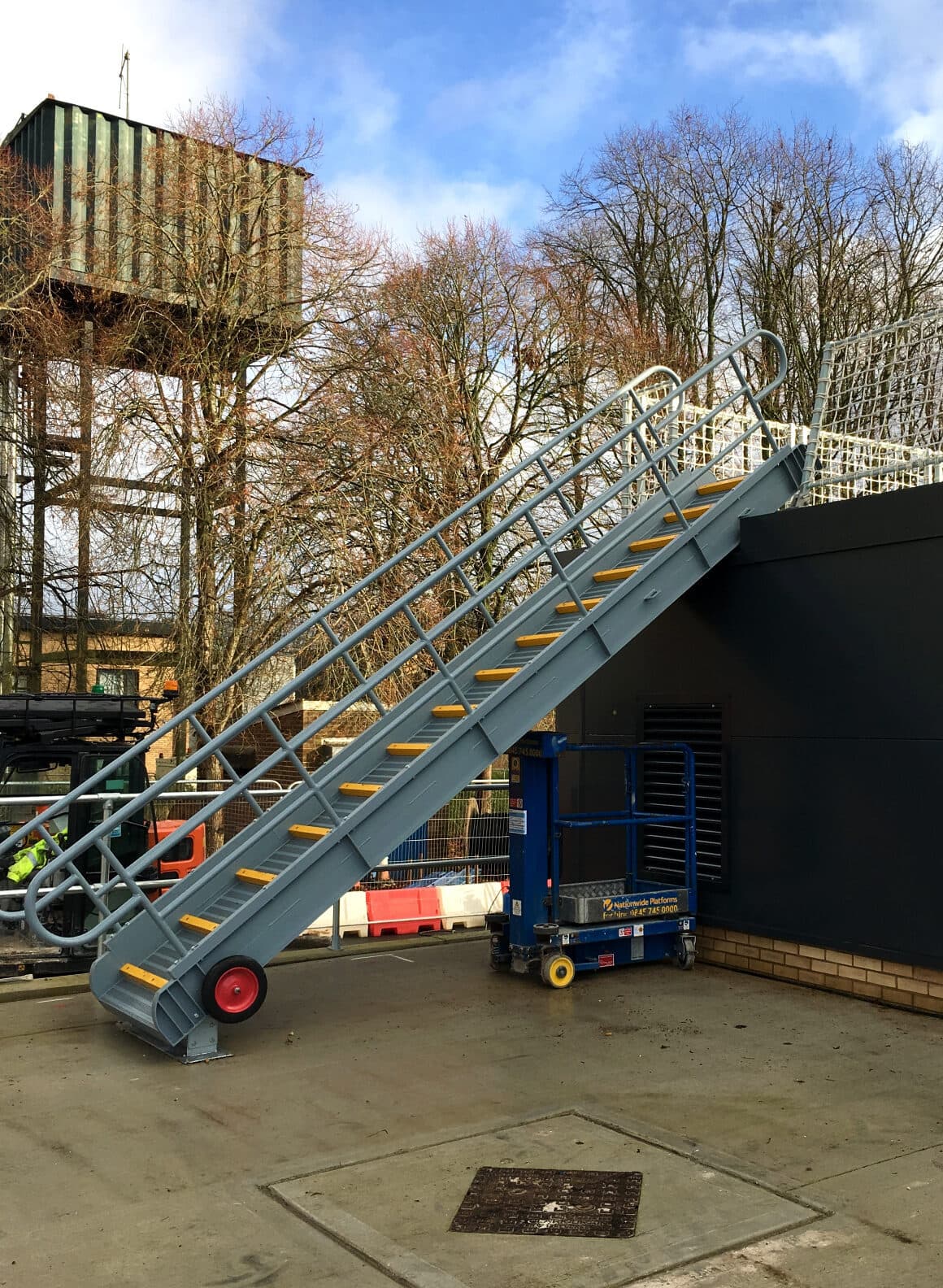 Photo of a skanska gangway for Navy by Alloy Ramps