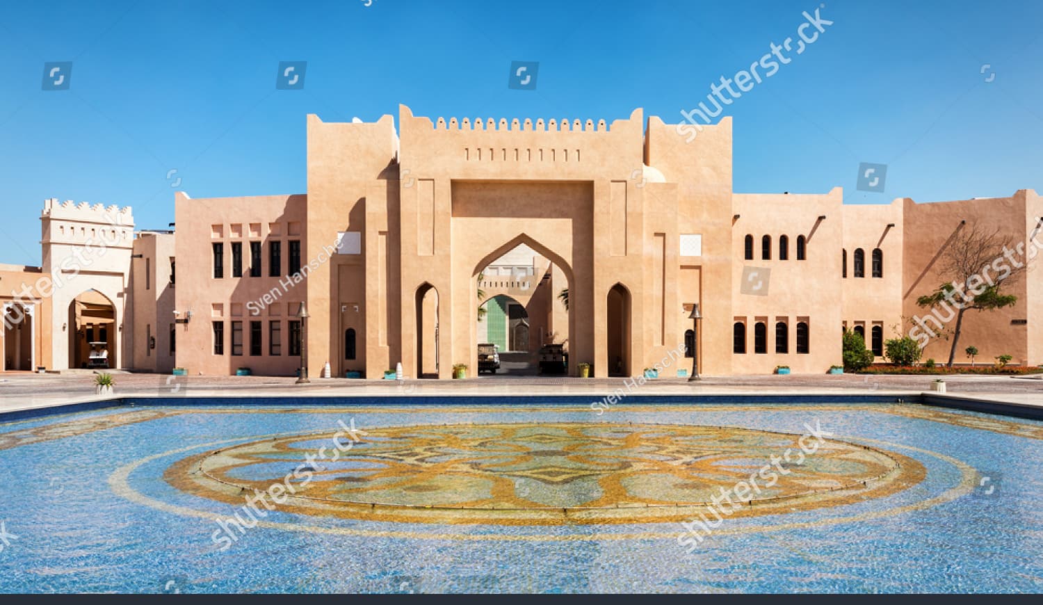 Stock photo the cultural center katara in doha qatar 616899080