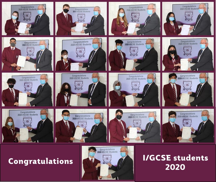 IGCSE certificates 2020