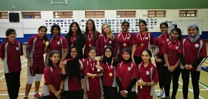 Our secondary girls badminton team were the winners of this years QUESS secondary badminton competition