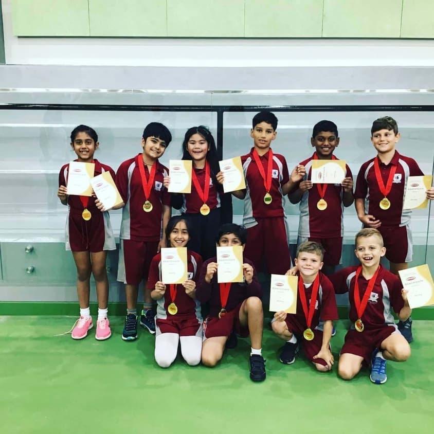 Our Year 3 Benchball team for winning their tournament this afternoon at Hamilton International School