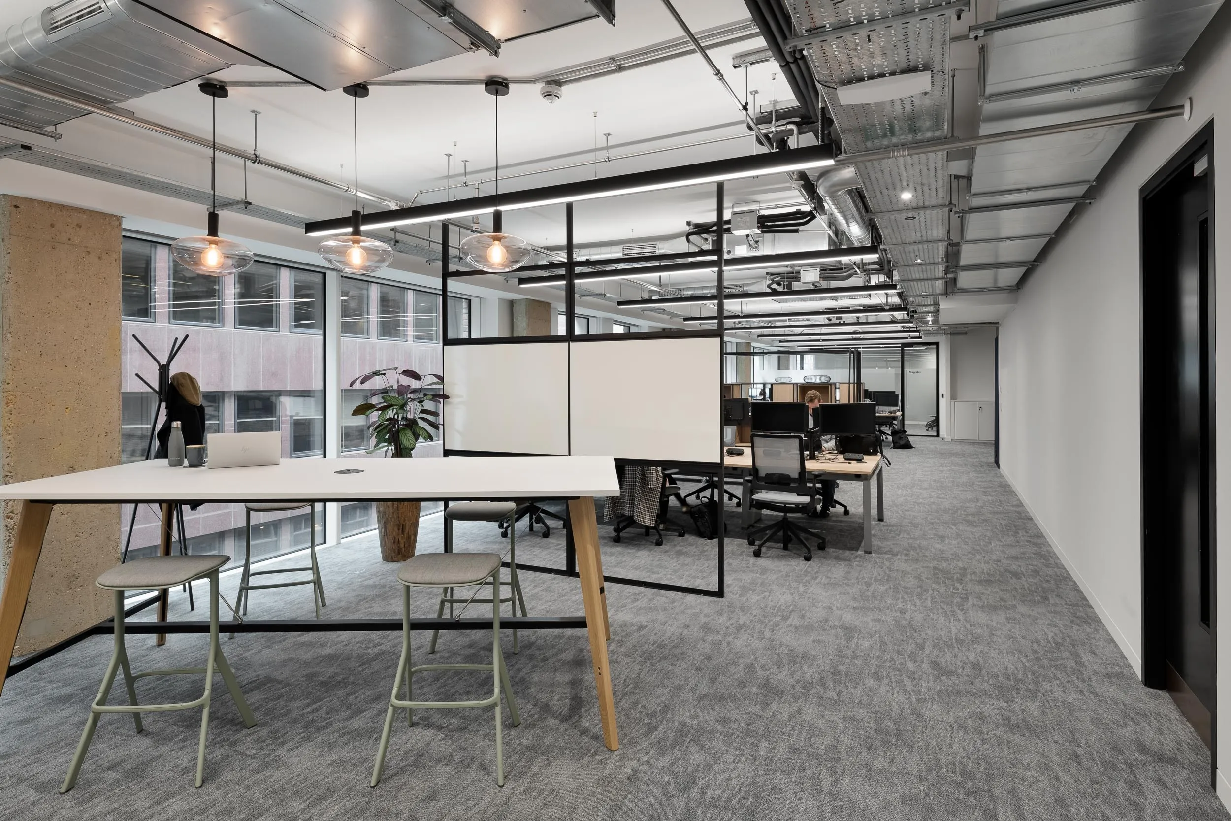 Office refurbishment with open plan
