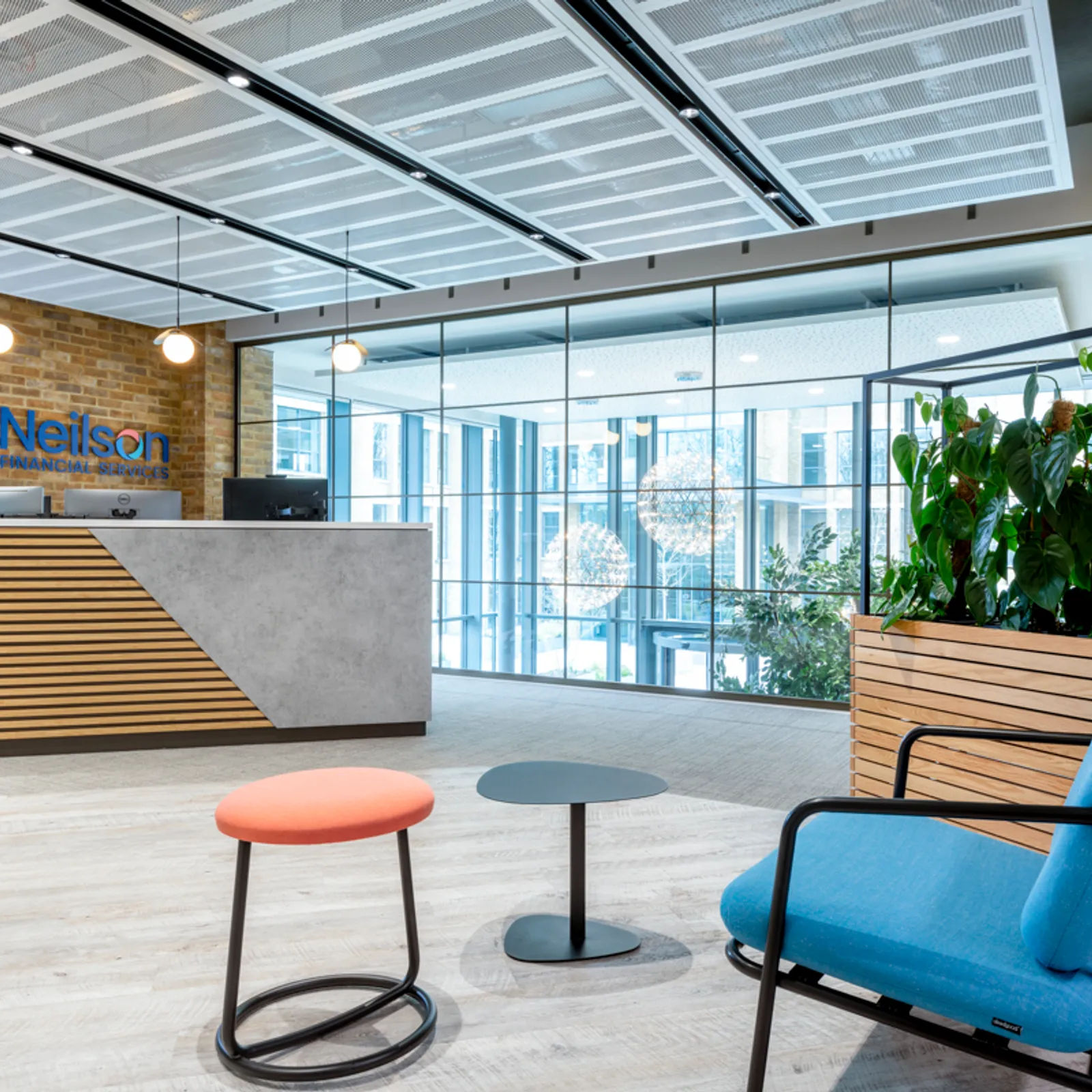 Big window open plan office refurbishment