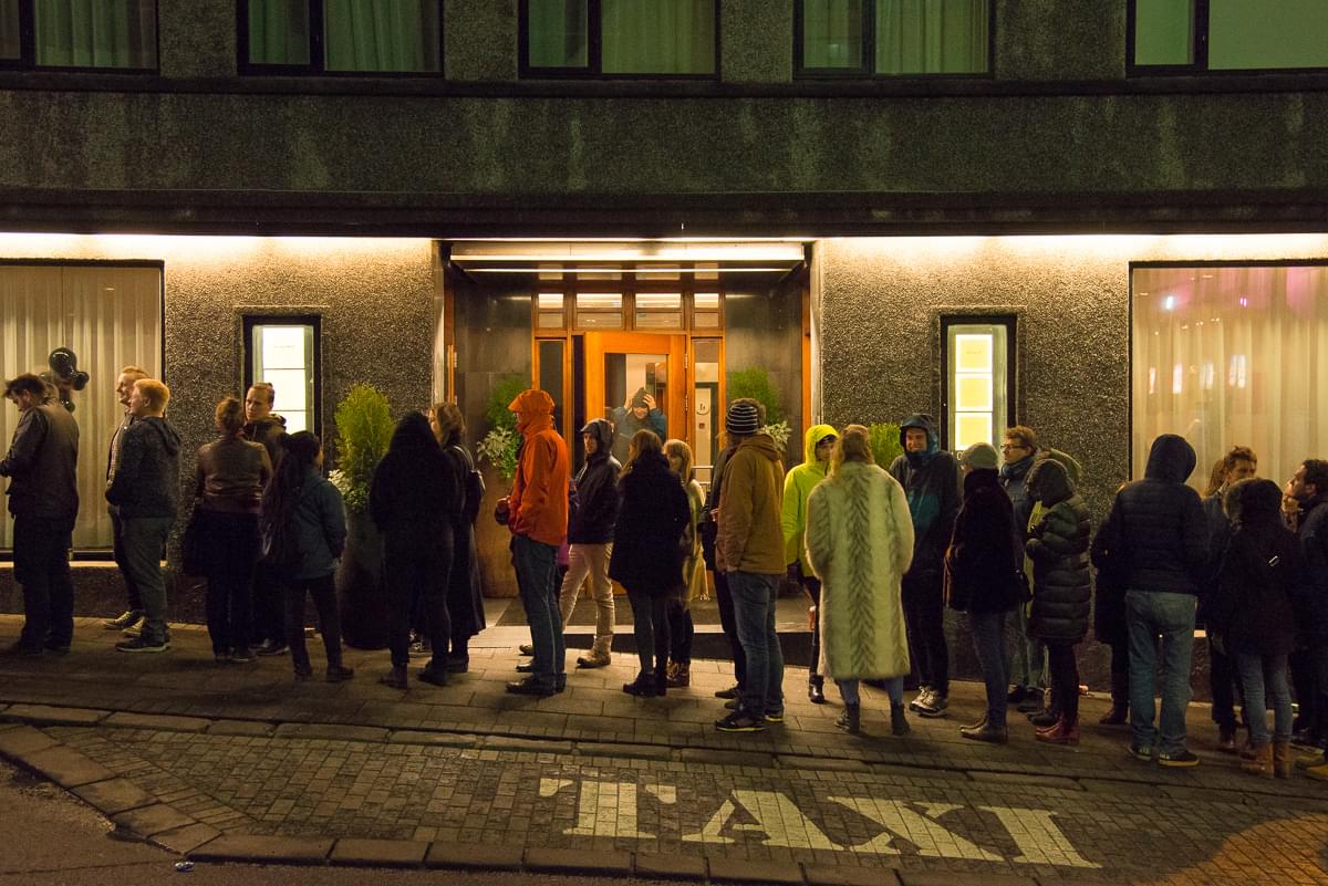 Queue during Iceland Airwaves 2014 Sebastien Dehesdin 02